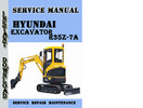 Thumbnail Hyundai Crawler Excavator R35Z-7A Service Repair Manual Pdf 