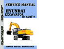 Thumbnail Hyundai Crawler Excavator R140W-7 Service Repair Manual Pdf