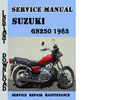 Thumbnail Suzuki GN250 1983 Service Repair Manual Pdf Download
