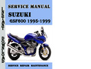 Thumbnail Suzuki GSF600 1995-1999 Service Repair Manual Pdf Download