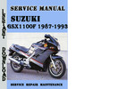 Thumbnail Suzuki GSX1100F 1987-1993 Service Repair Manual Pdf Download