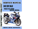 Thumbnail Suzuki GSX-R1000 2003-2004 Service Repair Manual Pdf Downloa