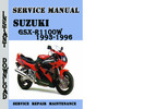 Thumbnail Suzuki GSX-R1100W 1993-1996 Service Repair Manual Pdf 