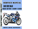 Thumbnail Suzuki GSX-R750 1996-1999 Service Repair Manual Pdf Download