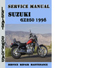 Thumbnail Suzuki GZ250 1998 Service Repair Manual Pdf Download