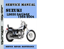 Thumbnail Suzuki LS650 SAVAGE 1984-2004 Service Repair Manual Pdf 