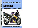 Thumbnail Suzuki RF900R 1993-1998 Service Repair Manual Pdf Download