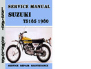 Thumbnail Suzuki TS185 1980 Service Repair Manual Pdf Download
