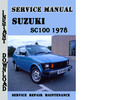 Thumbnail Suzuki SC100 1978 Service Repair Manual Pdf Download
