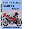 Thumbnail Yamaha FZR400 Service Repair Manual Pdf Download