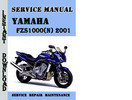 Thumbnail Yamaha FZS1000(N) 2001 Service Repair Manual Pdf Download