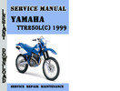 Thumbnail Yamaha TTR250L(C) 1999 Service Repair Manual Pdf Download