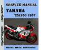 Thumbnail Yamaha TZR250 1987 Service Repair Manual Pdf Download