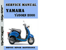 Thumbnail Yamaha YJ50RN 2000 Service Repair Manual Pdf Download