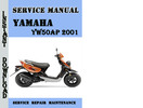 Thumbnail Yamaha YW50AP 2001 Service Repair Manual Pdf Download