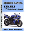 Thumbnail Yamaha YZF-R1S(SC) 2003 Service Repair Manual Pdf Download