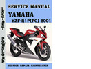Thumbnail Yamaha YZF-R1P(PC) 2001 Service Repair Manual Pdf Download