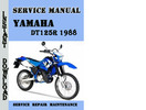 Thumbnail Yamaha DT125R 1988 Service Repair Manual Pdf Download