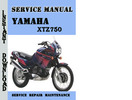 Thumbnail Yamaha XTZ750 Service Repair Manual Pdf Download