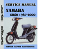 Thumbnail Yamaha SH50 1987-2000 Service Manual Pdf Download