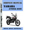 Thumbnail Yamaha XT660Z 2008 Service Repair Manual Pdf Download