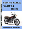 Thumbnail Yamaha SR250G Service Repair Manual Pdf Download