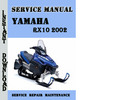 Thumbnail Yamaha RX10 2002 Service Repair Manual Pdf Download