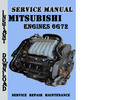 Thumbnail Mitsubishi Engines 6G72 Service Manual Pdf Download