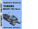 Thumbnail Yamaha BR250F 1981 Bravo Snowmobile Service Repair Manual Thumbnail Yamaha BR250F 1981 Bravo Snowmobile Service Repair Manual