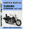 Thumbnail Yamaha XVS650AK 1997-1998 Service Repair Manual Pdf Download