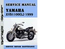 Thumbnail Yamaha XVS1100(L) 1999 Service Repair Manual Pdf Download