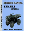 Thumbnail Yamaha YFM600 Service Repair Manual Pdf Download