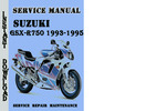Thumbnail Suzuki GSX-R750 1993-1995 Service Repair Manual Pdf Download