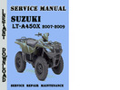 Thumbnail Suzuki LT-A750X 2008-2009 Service Repair Manual Pdf Download