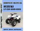 Thumbnail Suzuki LT-Z90 2008-2009 Service Repair Manual Pdf Download