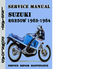 Thumbnail Suzuki RG250W 1983-1984 Service Repair Manual Pdf Download
