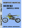 Thumbnail Suzuki RM85(L) 2009 Service Repair Manual Pdf Download