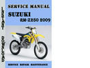 Thumbnail Suzuki RM-Z250 2009 Service Repair Manual Pdf Download