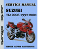 Thumbnail Suzuki TL1000S 1997-2001 Service Repair Manual Pdf Download