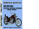 Thumbnail Suzuki VS700 VS750 VS800 1985-2009 Service Repair Manual