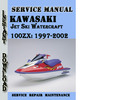 Thumbnail Kawasaki Jet Ski Watercraft 100ZXi 1997-2002 Service Manual