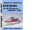 Thumbnail Kawasaki Jet Ski Watercraft 1000STX 1996 Service Manual