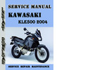 Thumbnail Kawasaki KLE500 2004 Service Repair Manual Pdf Download