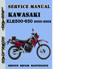 Thumbnail Kawasaki KLR500-650 2000-2002 Service Repair Manual 