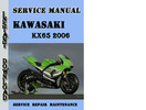 Thumbnail Kawasaki KX65 2006 Service Repair Manual Pdf Download