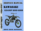 Thumbnail Kawasaki KX450F 2005-2006 Service Repair Manual