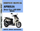 Thumbnail Aprilia Sport City 125-200 2004 Service Repair Manual