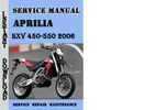 Thumbnail Aprilia SXV 450-550 2006 Service Repair Manual