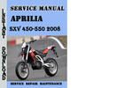 Thumbnail Aprilia SXV 450-550 2008 Service Repair Manual