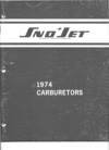 Thumbnail 1974 Snojet sno jet carburetor parts manual all engines Thumbnail 1974 Snojet sno jet carburetor parts manual all engines